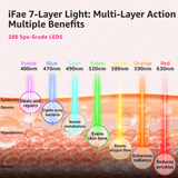 IFAE LED Red Light Therapy Face Mask —— Luna 7 pink